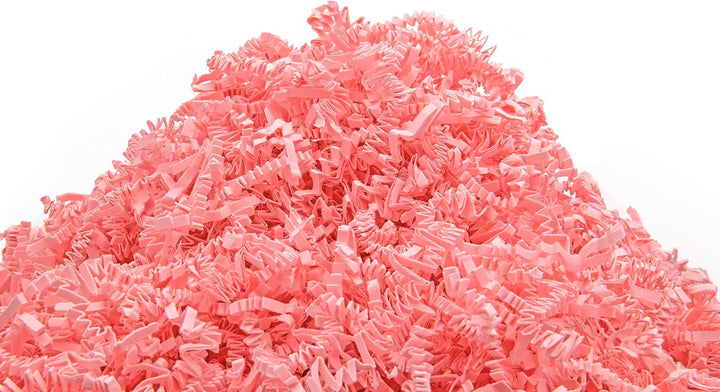 1kg Geschreddertes Rosa Papier für Geschenkbox – Füllmaterial für Pakete, Körbe, Boxen und Verpackun