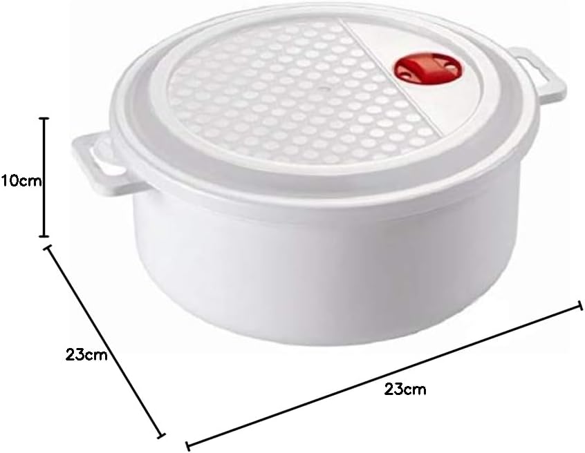 Heidrun 6 Stück MICROKASSEROLLE mit Deckel + Ventil - 3,0 Ltr, Ø 23 cm, höhe 10 cm
