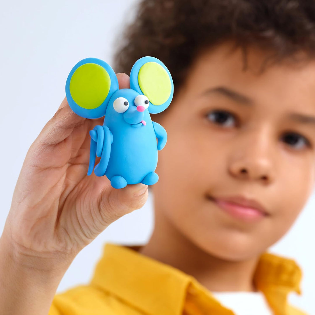 HEY CLAY - 15 Dosen lufttrocknende Knete für Kinder ab 3 Jahren - Kreatives Bastelset - Modelliermas