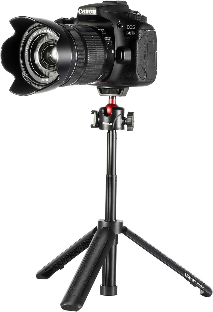 ULANZI MT-16 Stativ & Selfie Stick für Kamera und Smartphone - ausziehbares Tischstativ Halterung mi