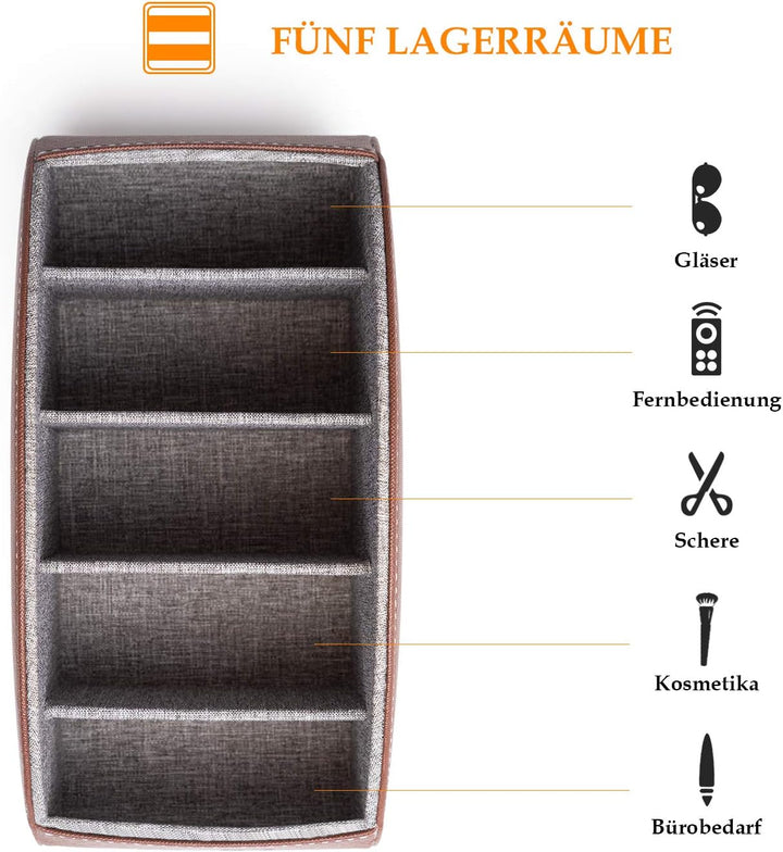 SANQIANWAN Fernbedienungsbox (Brown, Medium) Medium Brown, Medium Brown