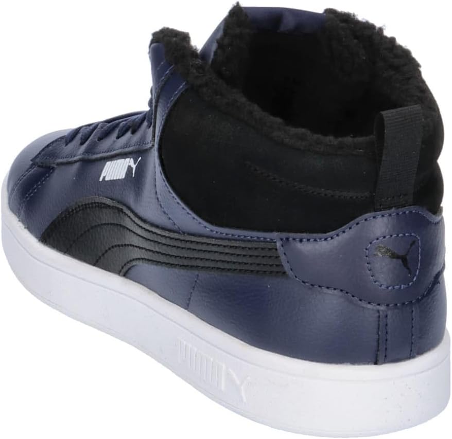 PUMA Unisex Smash 3.0 Mid WTR Sneaker 37 EU Navy Black White Blue, 37 EU Navy Black White Blue