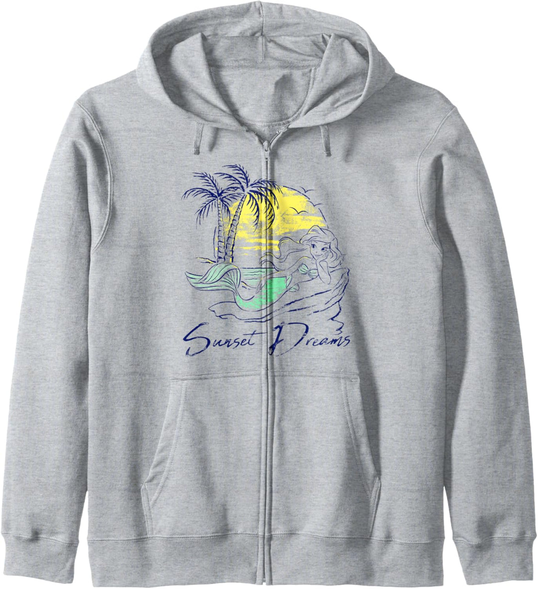 Disney Princess Ariel Sunset Dreams Sketch Kapuzenjacke