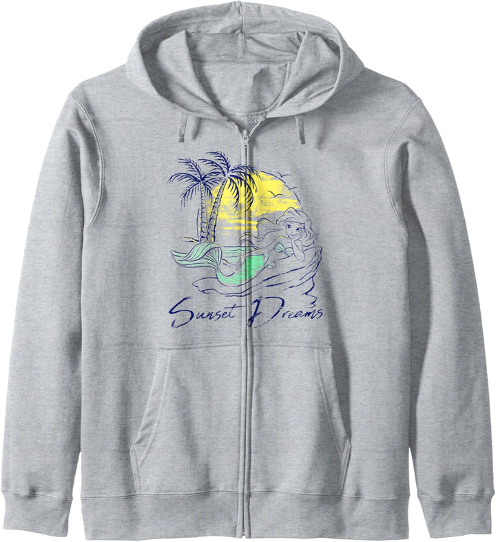 Disney Princess Ariel Sunset Dreams Sketch Kapuzenjacke