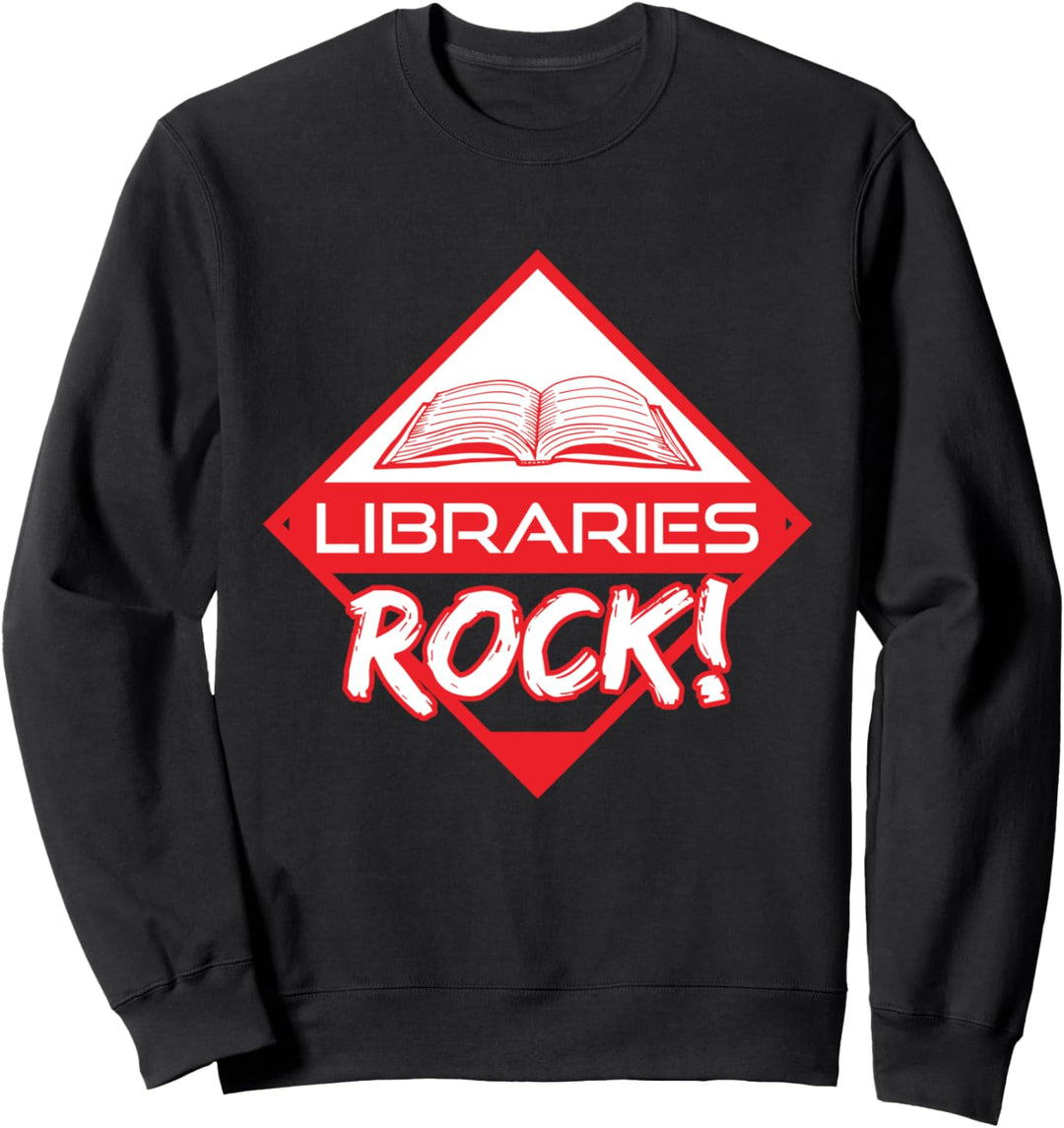 Libraries Rock! Summer Reading Book Lover Geschenk Sweatshirt