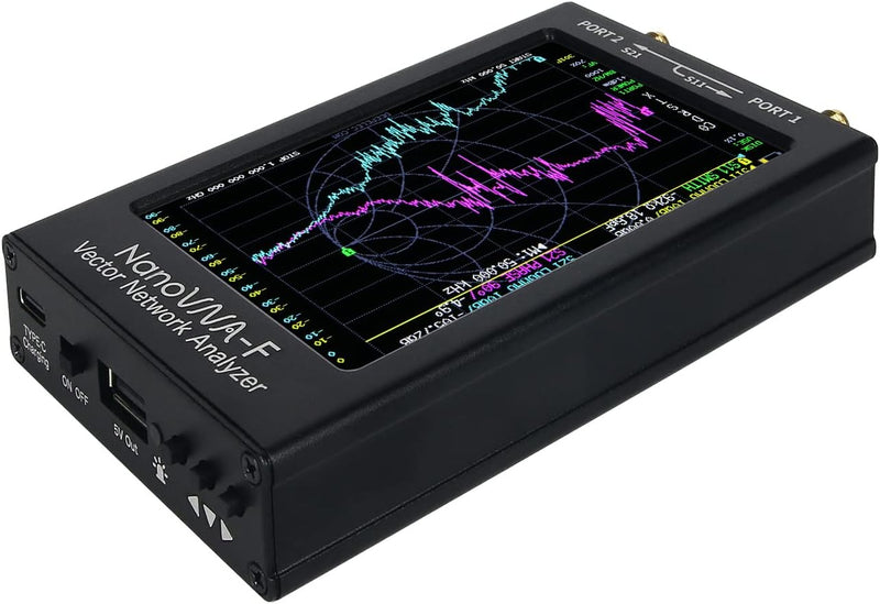 NanoVNA-F Vector Network Analyzer Antennenanalysator 10K-1500MHz 4,3" IPS-Taste Version Hardware V3.