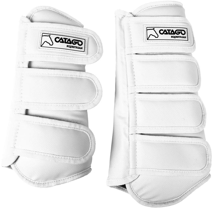 CATAGO 4-Piece Dressage Full Pferdeschuhe Pony Weiss, Pony Weiss