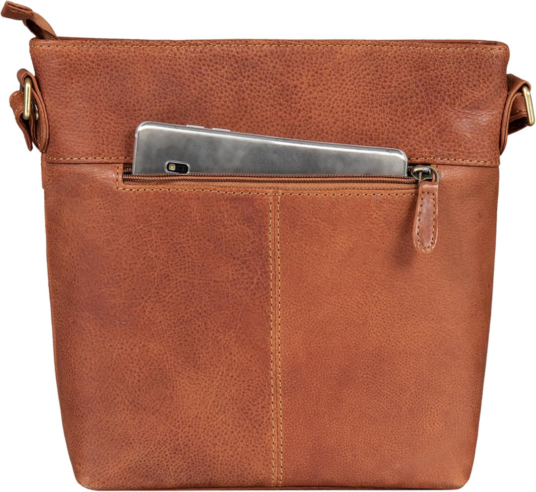 STILORD 'Jasmine' Ledertasche Damen Umhängetasche Handtasche Elegante Damentasche zum Umhängen Klein
