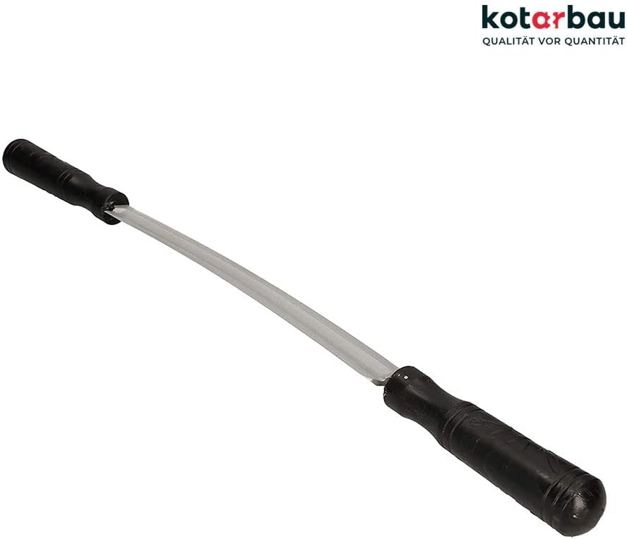 KOTARBAU® Geschmiedetes Zugmesser 61cm mit gebogener Klinge 30cm Wagnermesser Ziehmesser für Holz