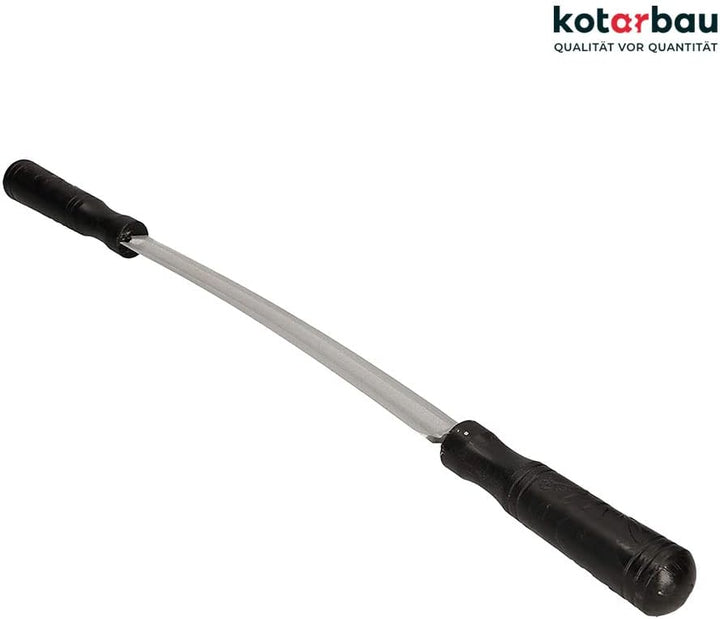 KOTARBAU® Geschmiedetes Zugmesser 61cm mit gebogener Klinge 30cm Wagnermesser Ziehmesser für Holz