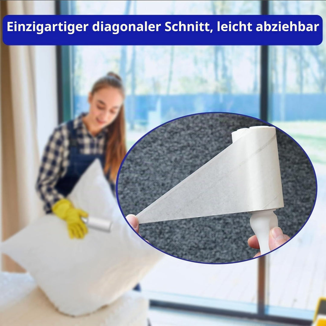 Fusselroller für Tierhaare 540 Blatt, extra klebriger tragbarer Fusselentferner, Fusselroller Kleidu