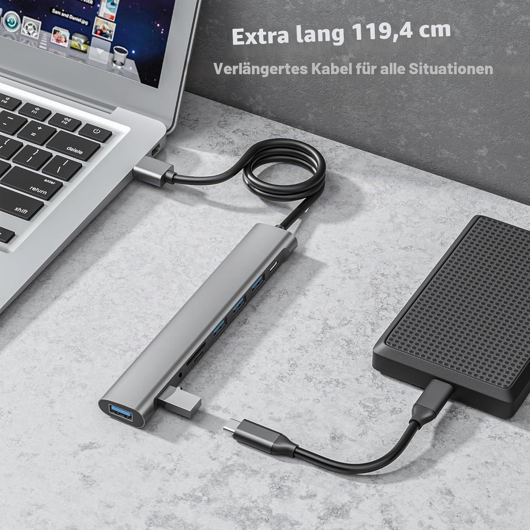 USB HUB for iPad Pro 9-in-1 Adapter iPad Pro M4 M2 M1 13 12.9 11" iPad Air 5 4 Docking Station with