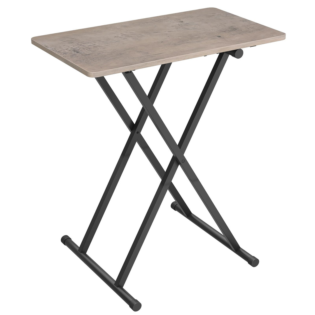 HOOBRO Beistelltisch Klappbar, Kleiner tabletttisch, verstellbare Höhe Klapptische, 60 x 40 x 60 cm,