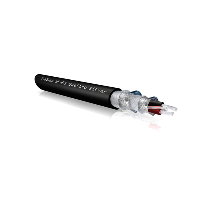 VIABLUE NF-S1 Silver Quattro XLR-Kabel * Analog/NF * Audiokabel * Stereo * 1 Stück * 4-Fach Abschirm