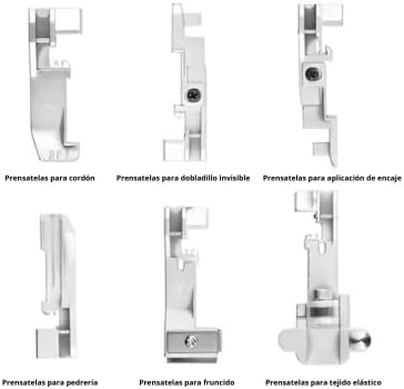 La Canilla ® - Overlockfuss Set für Nähmaschinen Singer 14SH654, 14SH754 und mehr Modelle