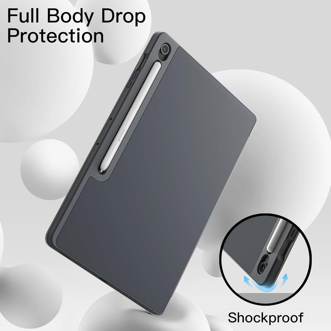 JETech Hülle für Samsung Galaxy Tab S10 FE Plus/S10 FE+ 13,1 Zoll mit S Pen Halter, Weiche TPU Tri-F