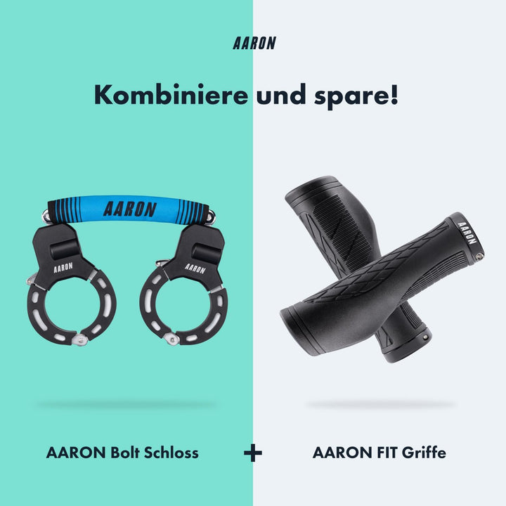 AARON Handschellenschloss für E-Scooter - Hochsicherheits-Design - Flexibles Fahrradschloss mit Stah