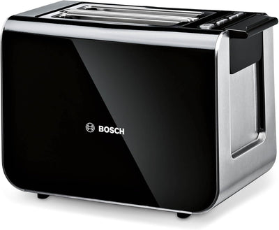 Bosch Toaster Styline TAT8613N, integrierter Brötchenaufsatz, Liftfunktion, Auftaufunktion, Abschalt