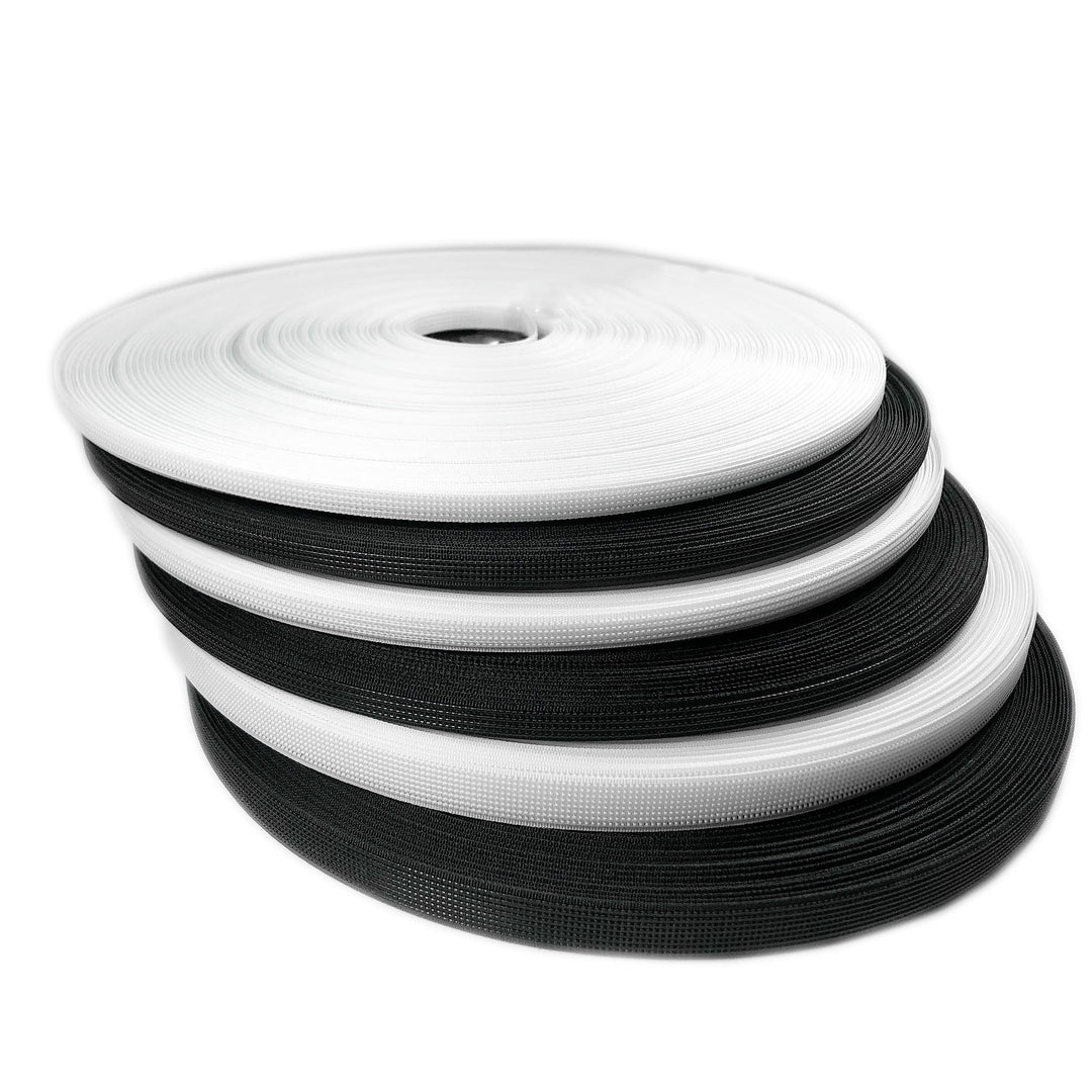 2 x 46 Meter Polyester-Korsettstangen, schwarz und weiss, Stangen, Basteln, Nähzubehör für Korsett-K