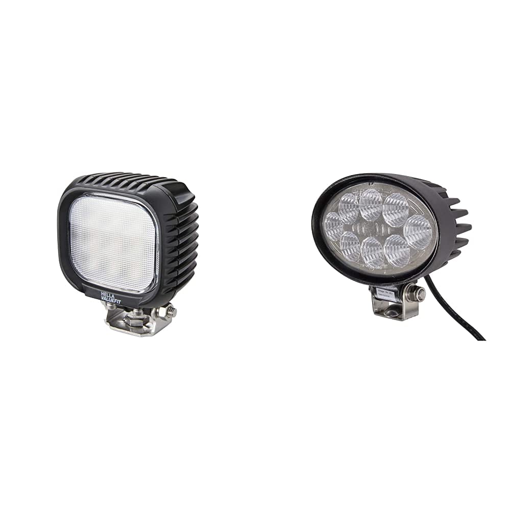 Hella 1GA 357 109-002 LED-Arbeitsscheinwerfer - Valuefit S3000-12/24/48V - 3000lm & 1GA 357 001-001