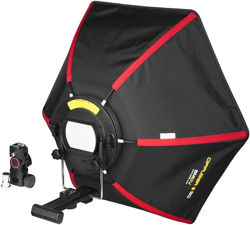 SMDV Speedbox-50 II Hexagon Softbox 54 cm für System- / Aufsteckblitzgeräte mit Streben aus Stahl