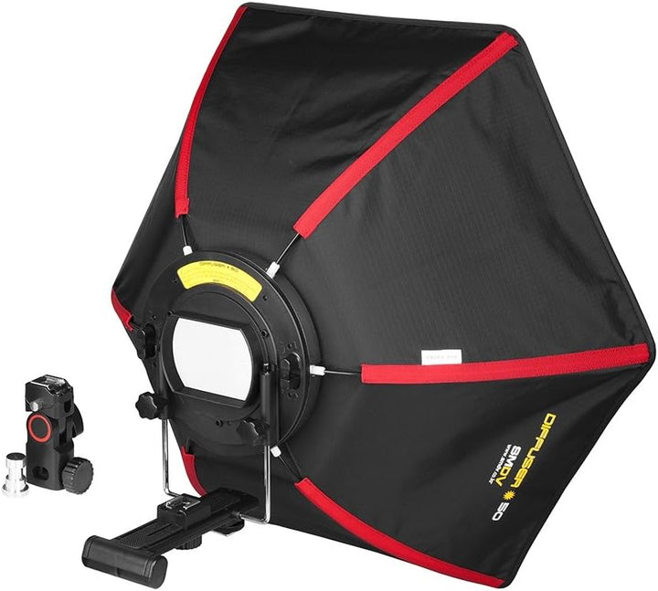 SMDV Speedbox-50 II Hexagon Softbox 54 cm für System- / Aufsteckblitzgeräte mit Streben aus Stahl