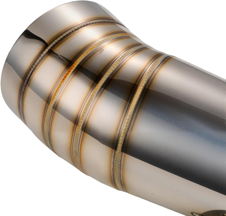 JFG RACING GP Stainelss Stahl 1,5-2"Einlass S Typ Auspuff Muffler Vent Scooter Motorrad Street Bike