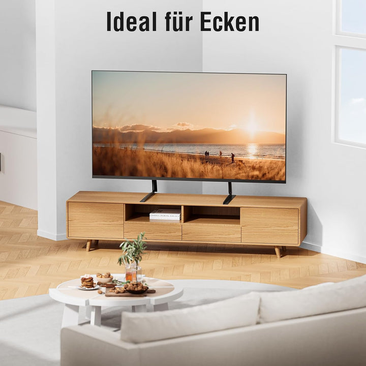 ELIVED Universal TV Ständer, TV Standfüsse für die meisten 27-55 Zoll LCD LED Fernseher bis zu 40KG,