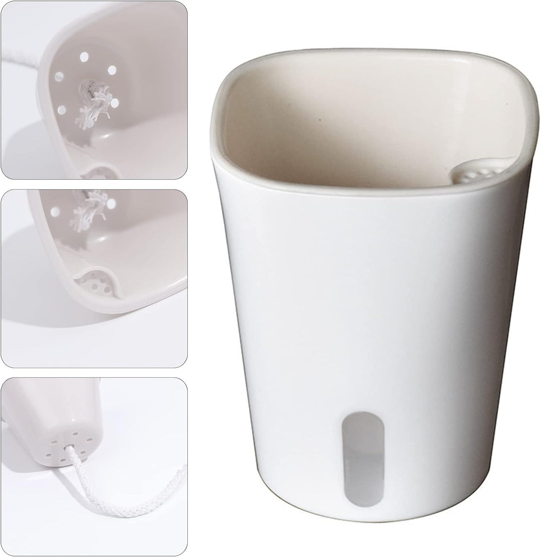 WMLBK Kunststoff Blumentopf mit Bewässerungssystem,10er-Set Selbstgiessender Blumentopf Anzuchttopf