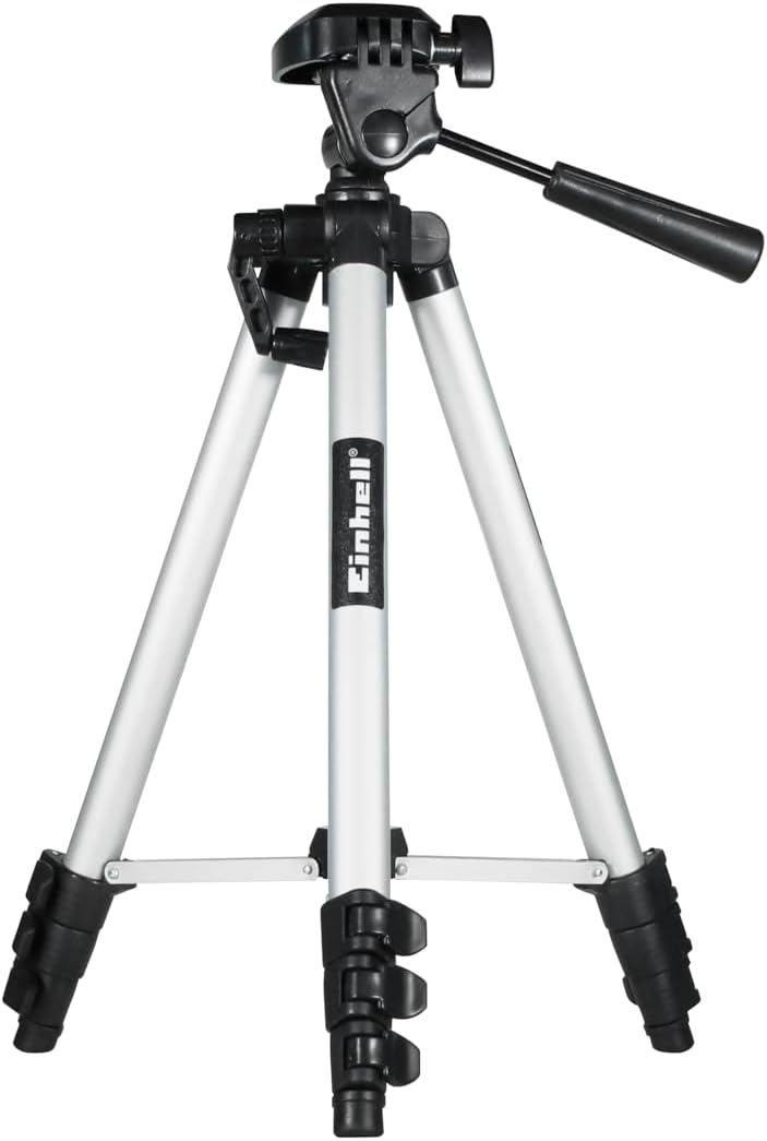 Original Einhell Teleskop Stativ Tripod (passend für Lasernivelliergerät und Kreuzlinienlaser, Arbei
