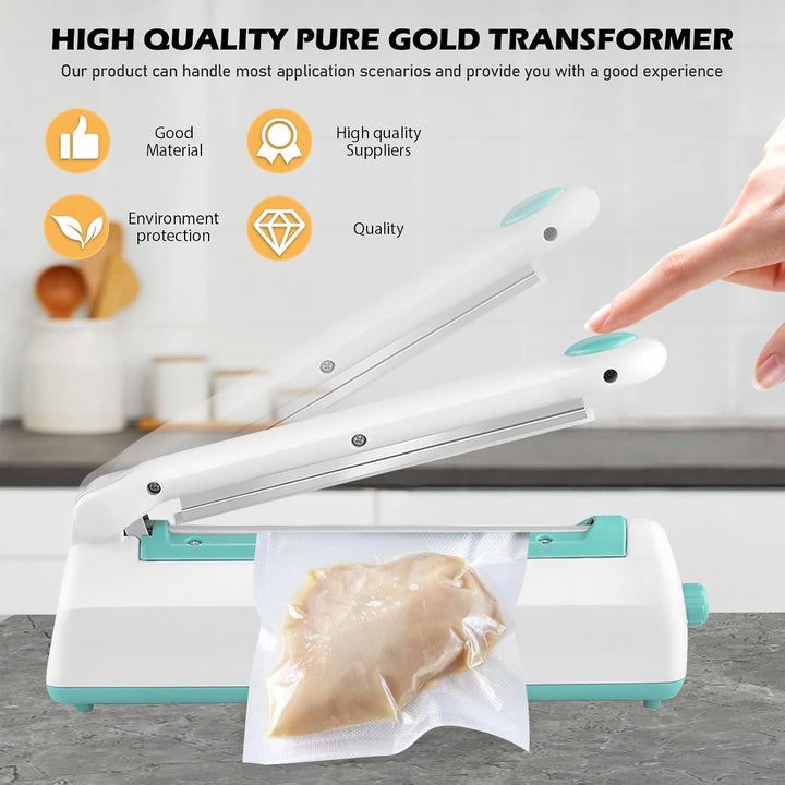 Heisssiegelgerät Folienschweissgerät 300mm, Folienschweissgerät, Impulse Heat Bag Sealer, Versiegelu