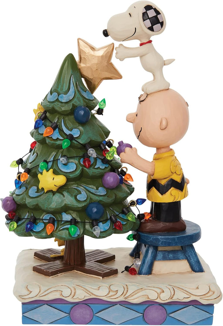 Enesco Peanuts by Jim Shore Charlie Brown and Snoopy Dekorationsfigur, 21,6 cm, mehrfarbig
