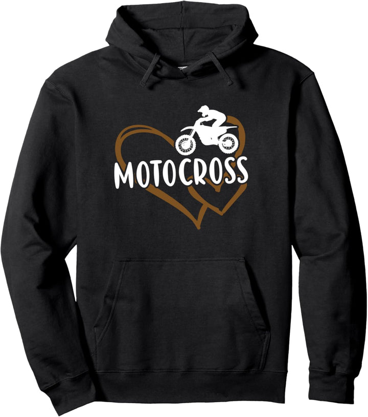 Sport Heart Motocross Pullover Hoodie