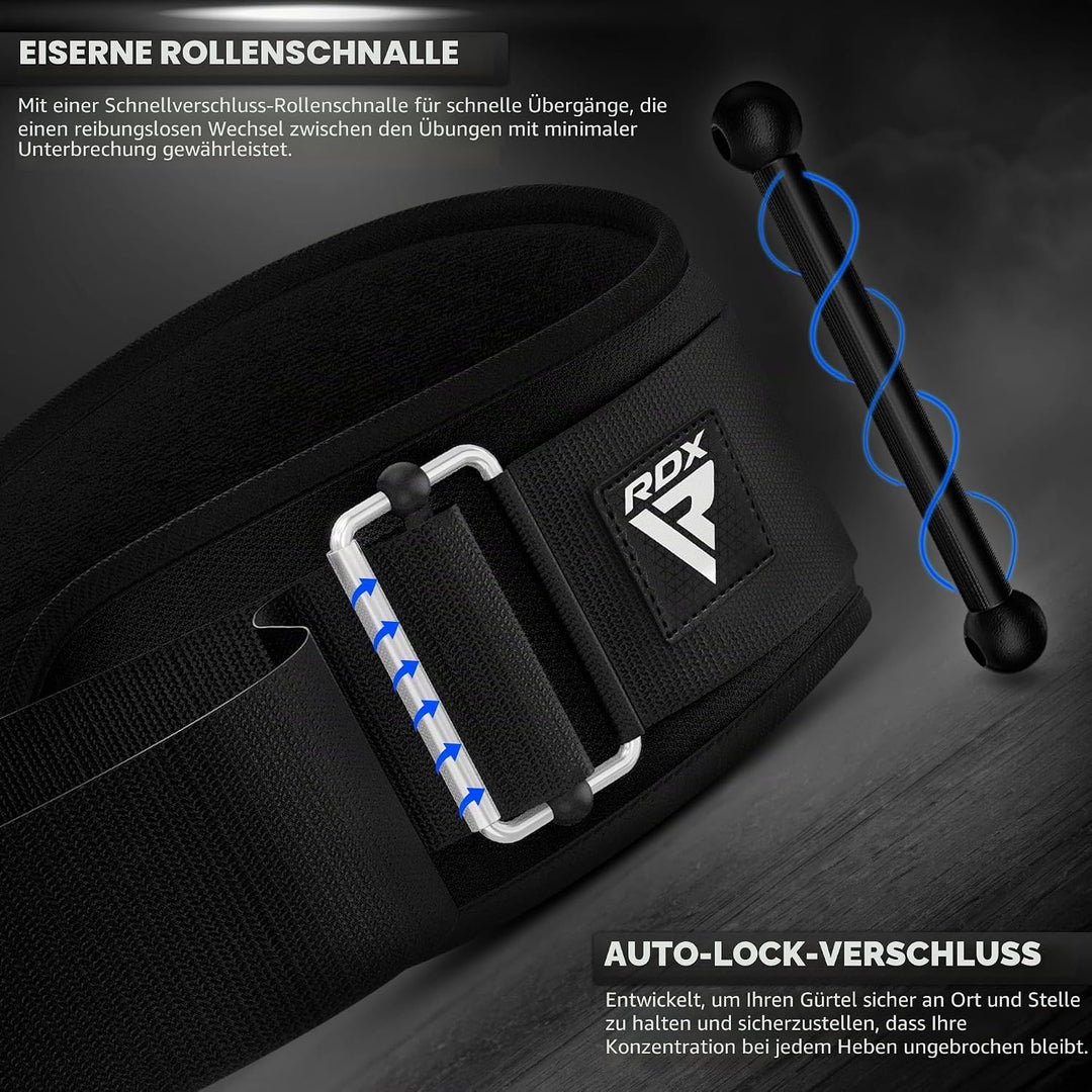 RDX 6.5” Gewichthebergürtel, Auto-Lock Trainingsgürtel, Krafttraining Powerlifting Fitness Bodybuild