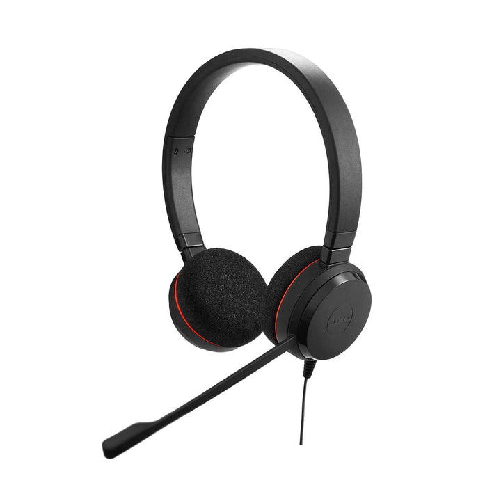 Jabra Evolve 20 UC Stereo Headset – Unified Communications Headphones for VoIP Softphone with Passiv