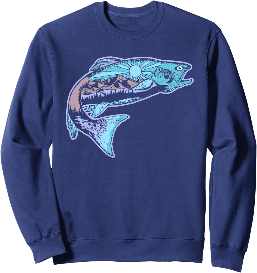 Trout Outdoor Illustration Series - Ethereal Sweatshirt