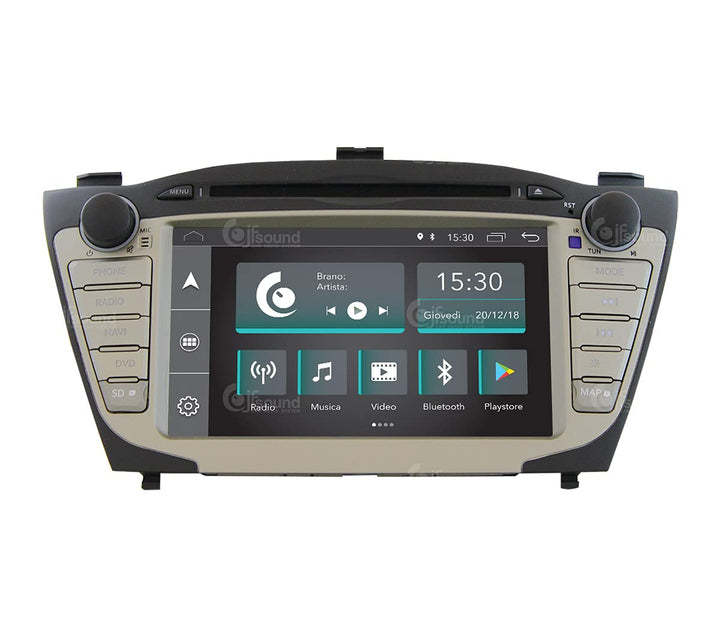 Costum fit Autoradio für Hyundai IX35 Android GPS Bluetooth WiFi Dab USB Full HD Touchscreen Display