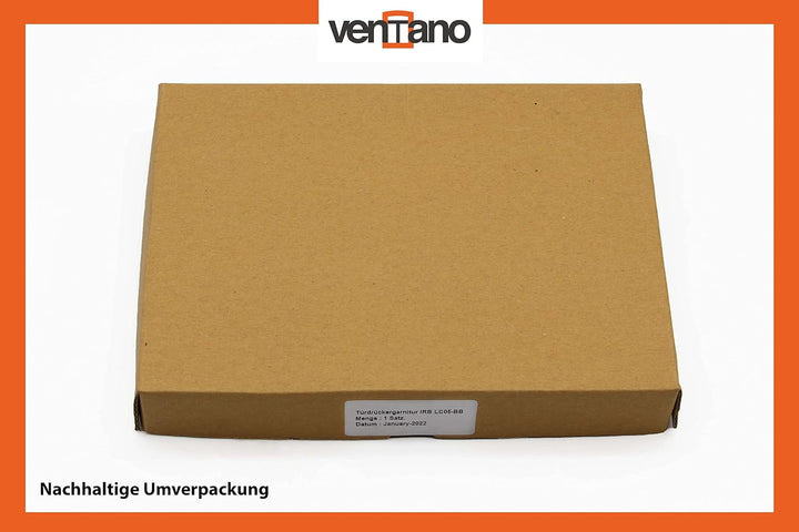 Ventano antiker Türbeschlag Türdrückergarnitur Türklinken und Rosetten für Zimmertüren (Buntbart) Mo