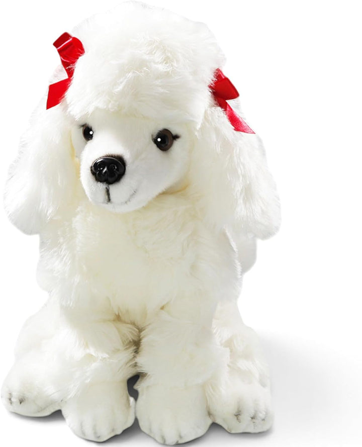 Carl Dick Pudel sitzend weiss, Hund, Plüschtier, Kuscheltier ca. 28cm 3501 P - Weiss, P - Weiss
