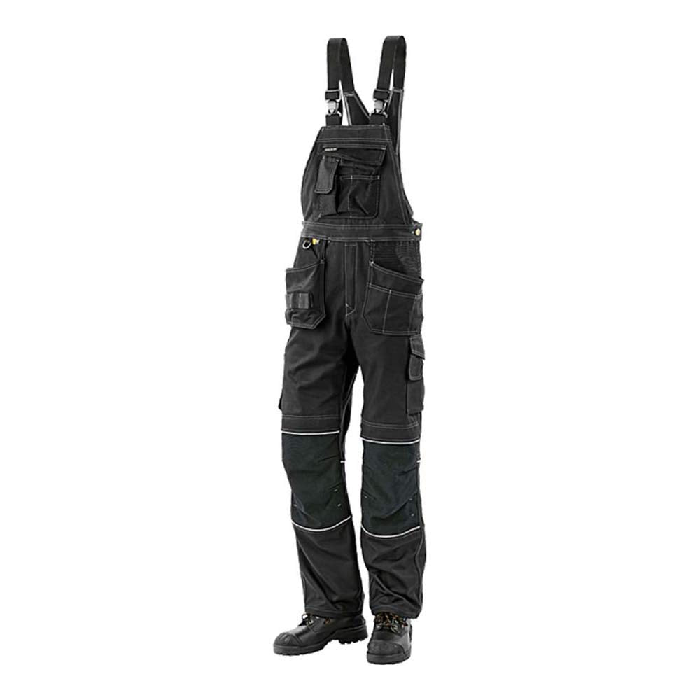 J.A.K. 150312B104 Serie 1503 60% Baumwolle/40% Polyester Latzhose, Schwarz, 58 L (41/35) Grösse