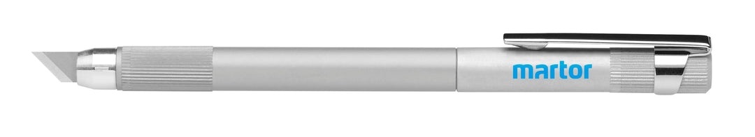 MARTOR GRAFIX PICCOLO Entgratemesser, Aluminium-Griff, wechselbare Klinge | Clip, 2-fach Klinge, Ent