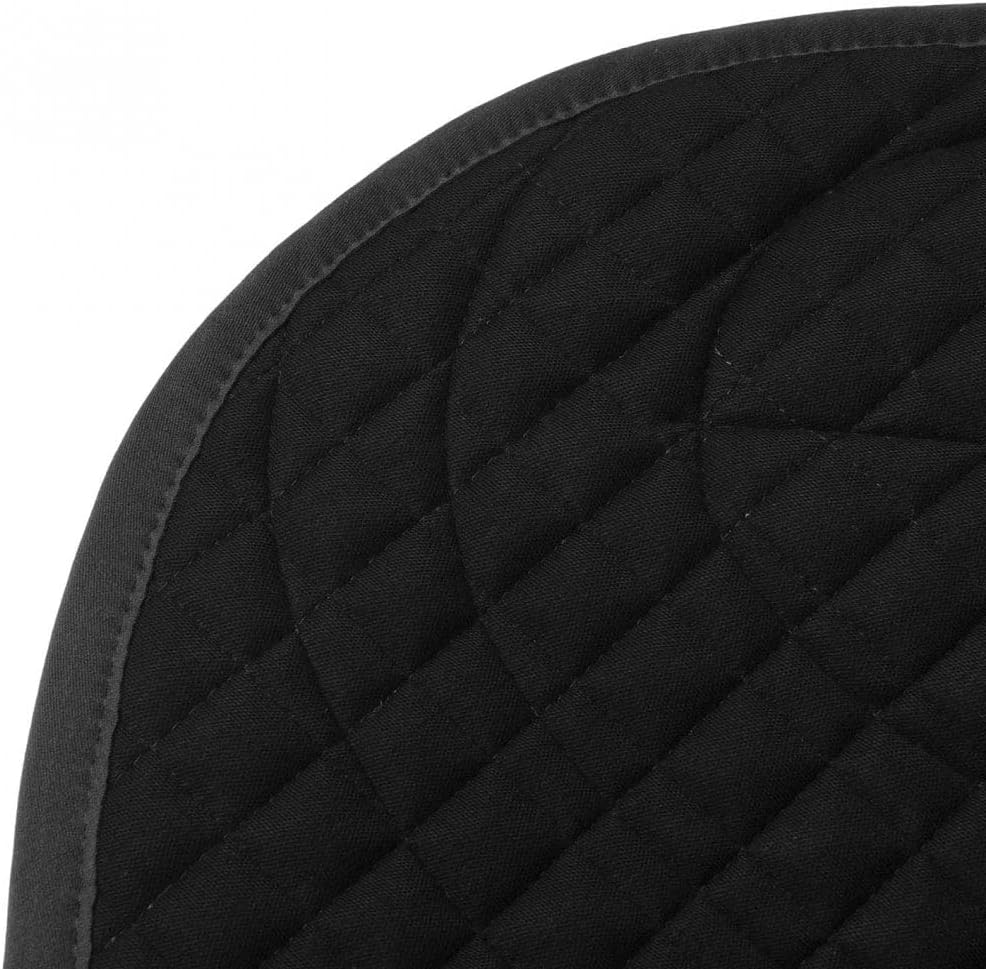 LeMieux Prosport Lustre Close Contact Square (D-Ring), Satteldecke Unisex Erwachsene L Schwarz, L Sc