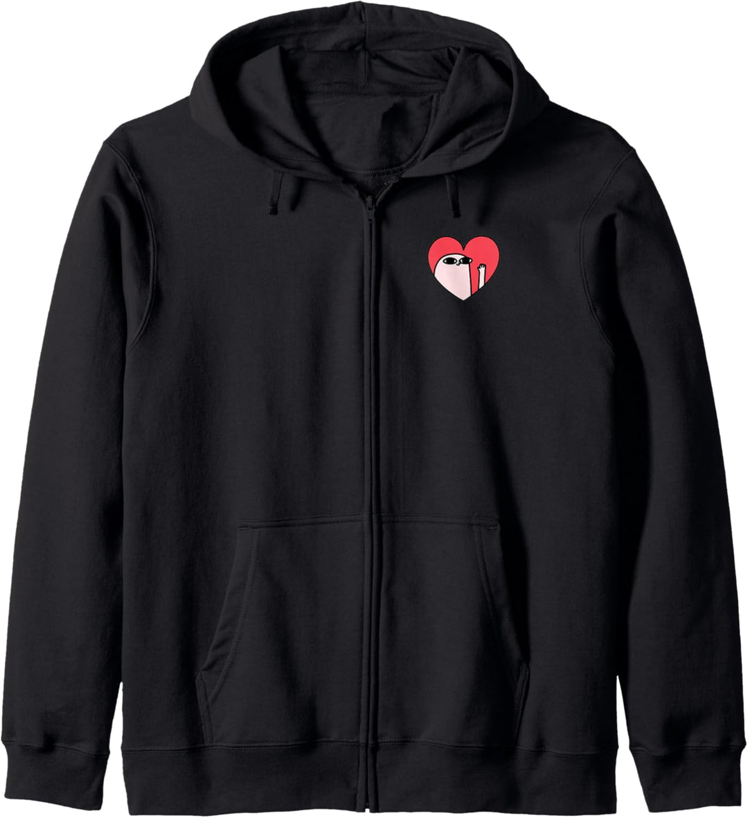 Ketnipz Herz-T-Shirt Kapuzenjacke