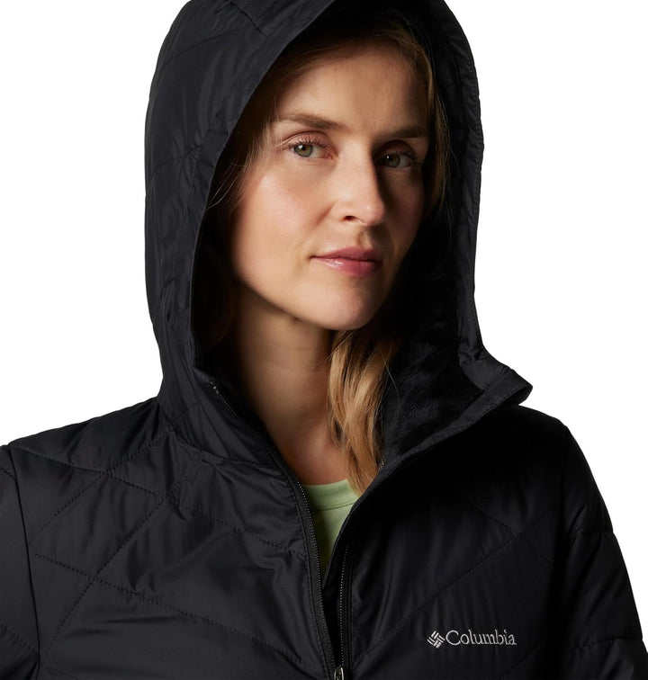 Columbia Damen Heavenly Long Hdd Jacke Heavenly Long Hooded Jacket (1er Pack) XS Schwarz, XS Schwarz