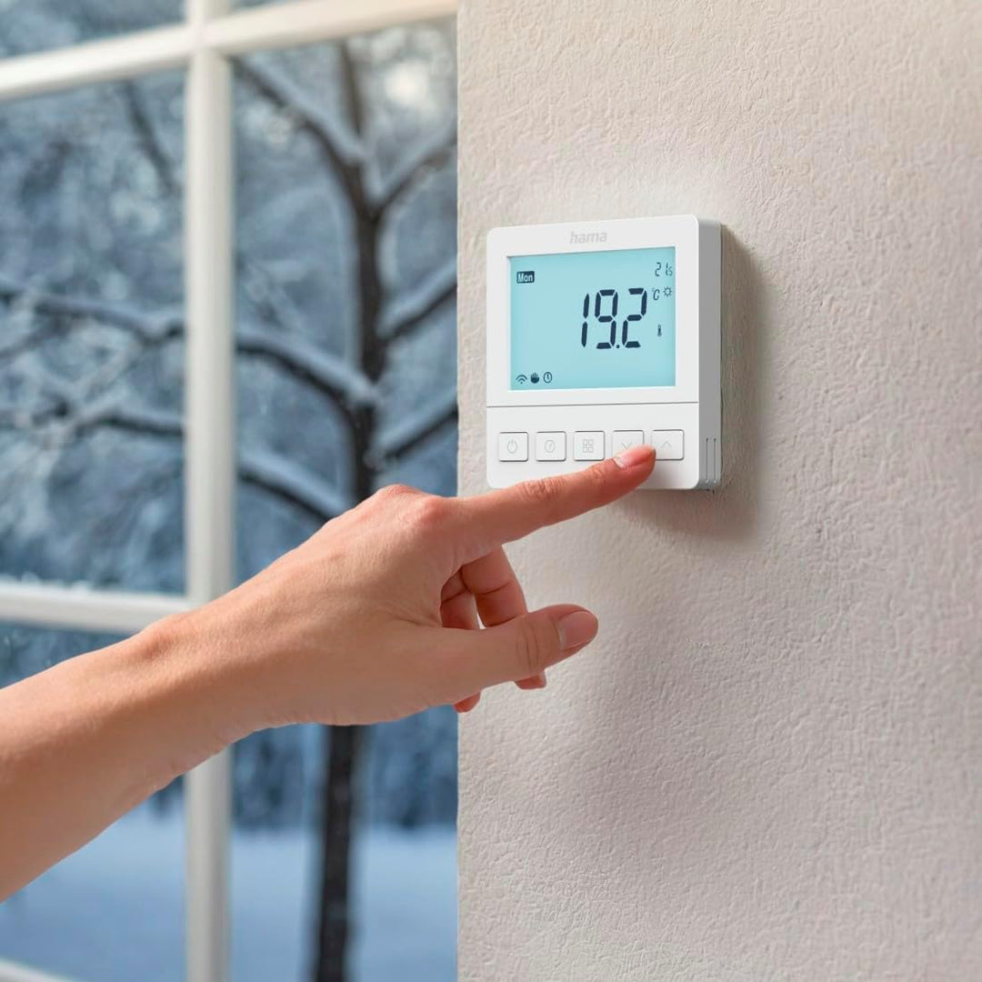 Hama Raumthermostat Fussbodenheizung (Heizkörperthermostat für Smart Home Fussbodenheizung, programm