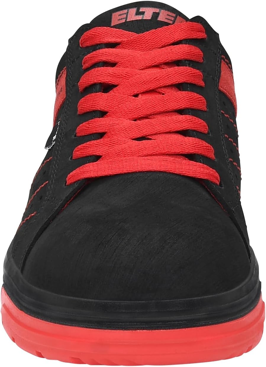 ELTEN Schuhe, Breezer XX10 Low ESD S1 44 EU Schwarz Rot, 44 EU Schwarz Rot