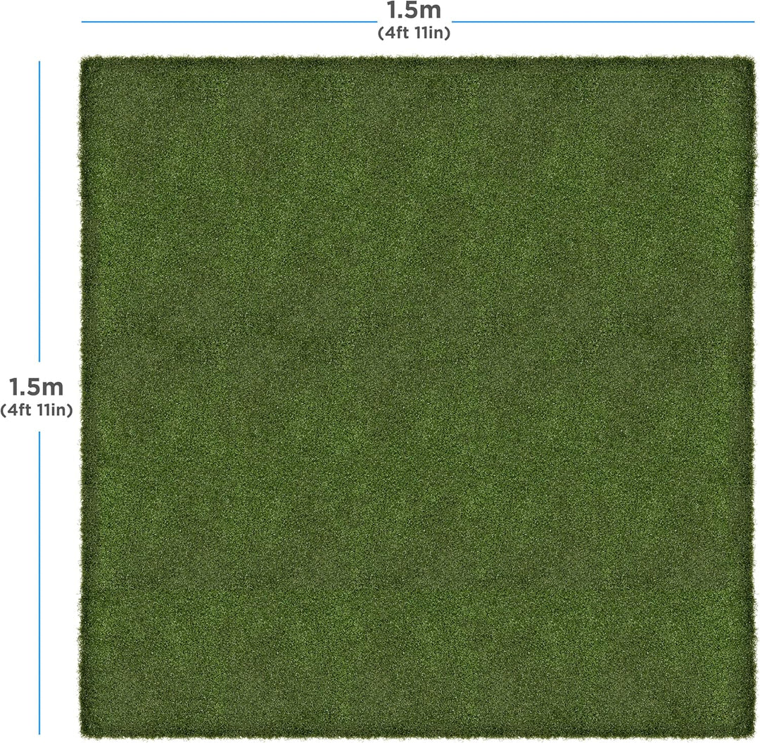 SimSpace Standard Hitting Mat 150x150cm with SimSpace Tee Schlagrasenmatte, 150 x 150 cm, with SimSp
