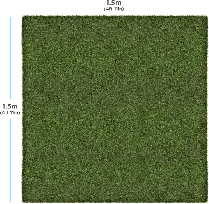 SimSpace Standard Hitting Mat 150x150cm with SimSpace Tee Schlagrasenmatte, 150 x 150 cm, with SimSp