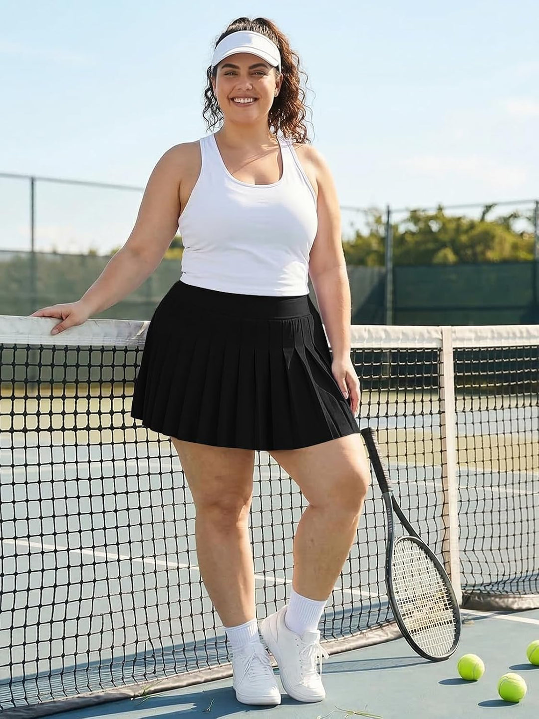 Moon Wood Damen Mini Rock Elastisch Hohe Taille Solid Basic Gefaltet Röcke Tennis Skater Skirt Kurz
