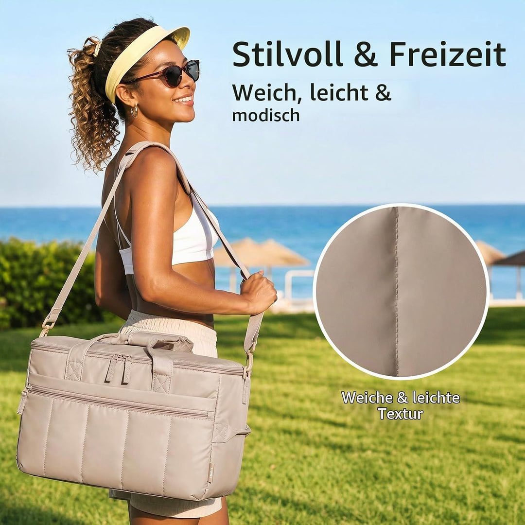 TOURIT Kühltasche 32L Isoliertasche Picknicktasche 48 Dosen | Wasserdichtem, Auslaufsicher, Leicht,